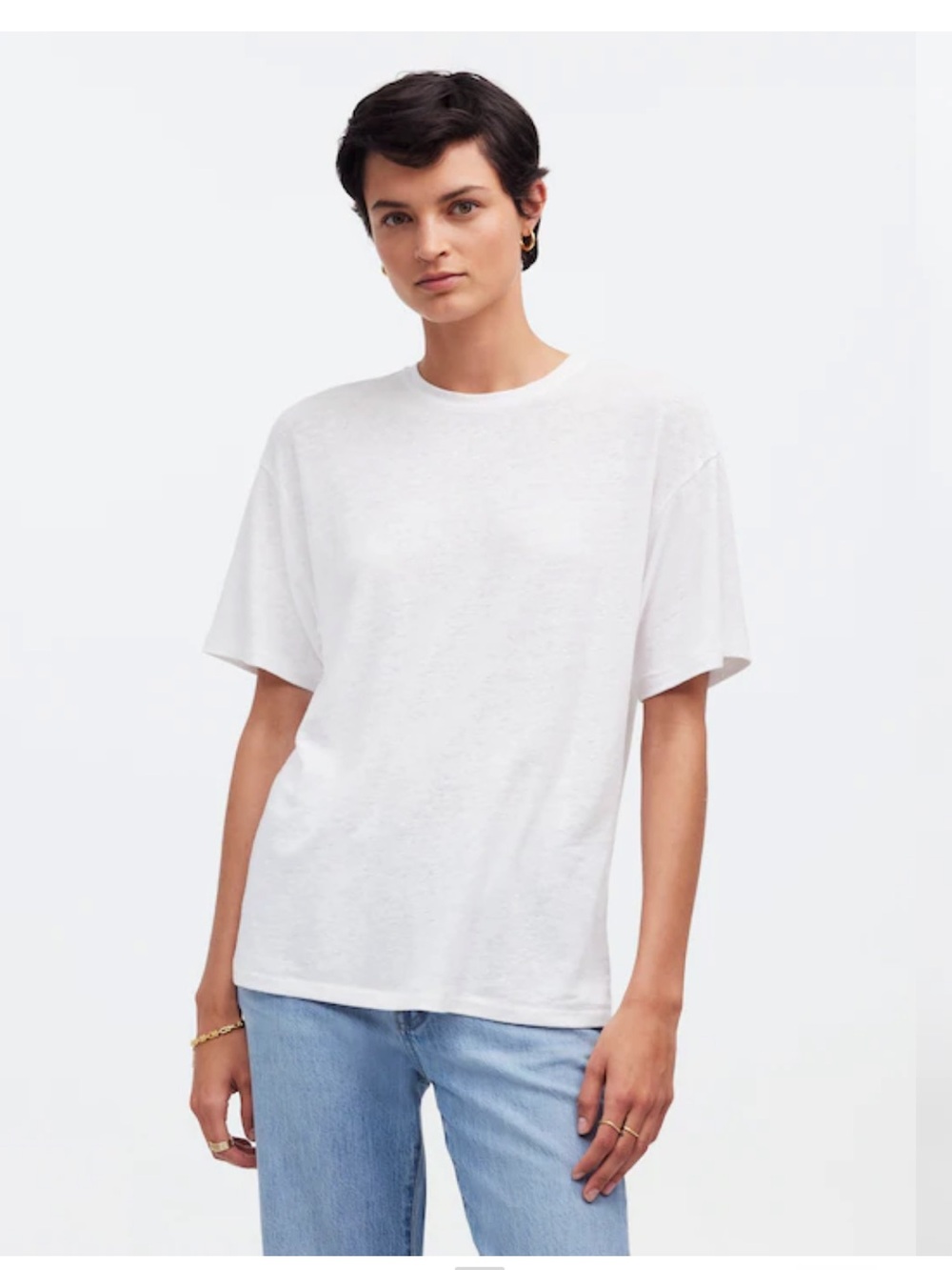 Madewell Top XS Linen White